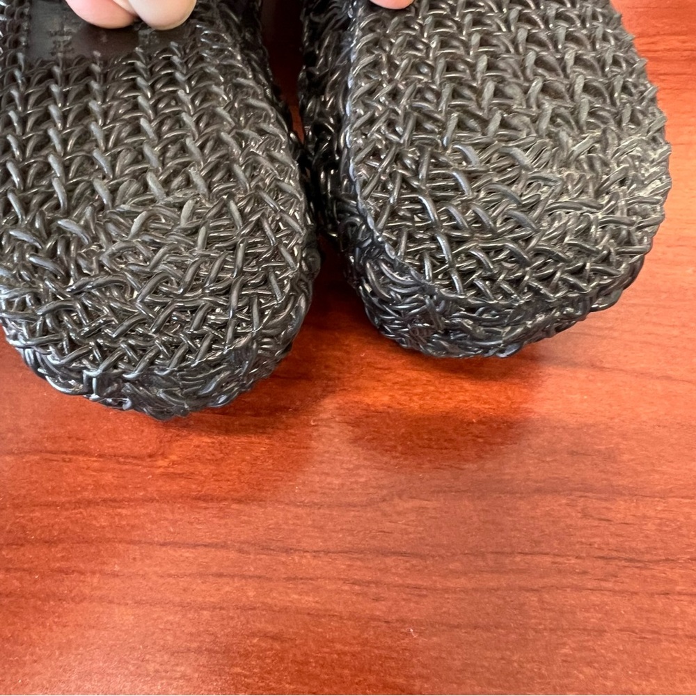 Mel by Melissa & Campana Girls Zig Zag black Copper Jelly Ballet Size 1 (U.S.) - Picture 7 of 15